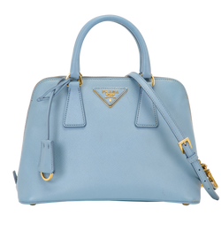 Small Promenade Tote, Leather, Blue, 31, CL/S, 2*